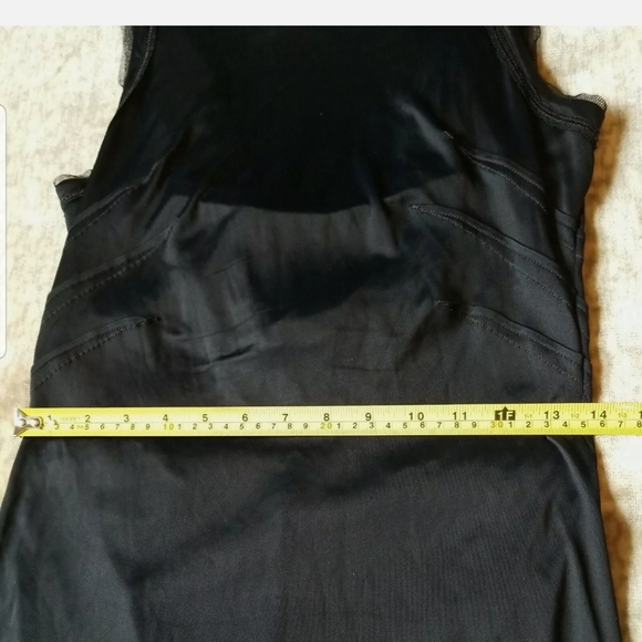 Roberta Scarpa Women's Black Party Cocktail Slip Dress Lace Beads Size US12 46 M - Picture 13 of 13